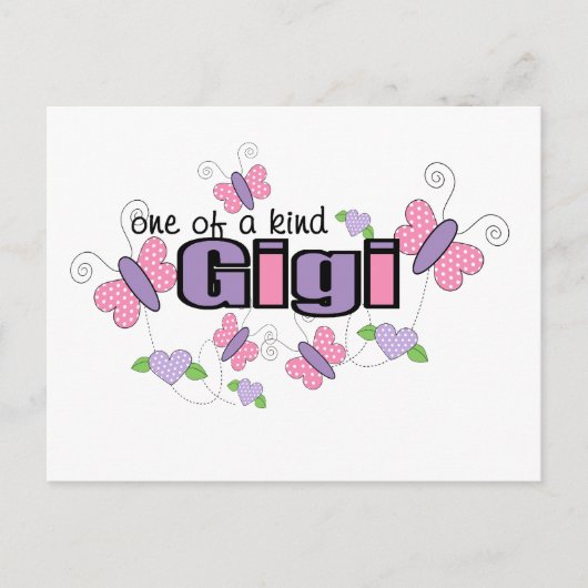 Einzigartige Gigi Postkarte (Vorderseite)
