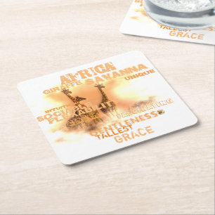 Einzigartige Giraffen-quadratische Untersetzer