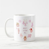 Einzigartige Girl Doodles Weihnachts-Tasse Kaffeetasse (Links)