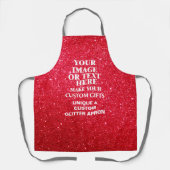 Einzigartige Glitzer-Schürze für Damen Schürze (Vorderseite)