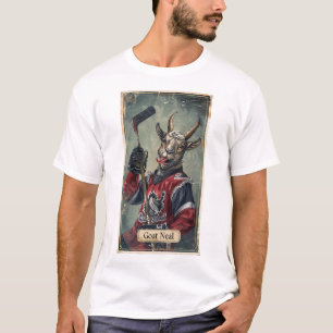 Einzigartige Goat Hockey Player Oberdeck Trading C T-Shirt