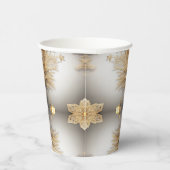 Einzigartige Gold Decorative Weihnachtspapiere Pappbecher (Rechts)