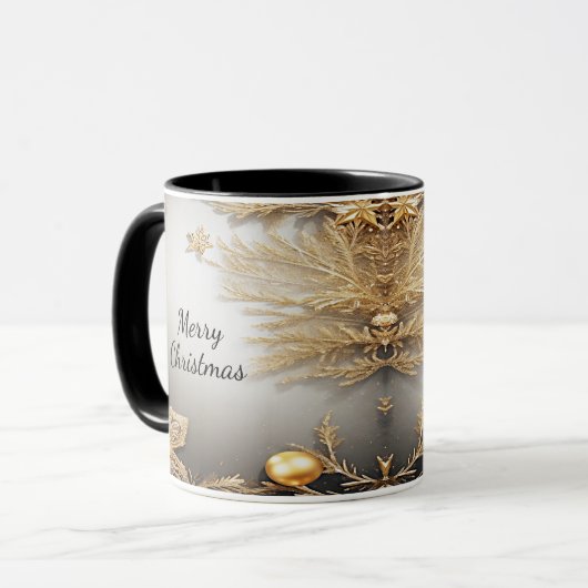 Einzigartige Gold Dekorative Tasse (Vorderseite Links)