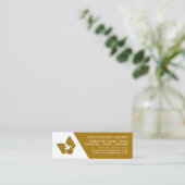 Einzigartige Gold Library Lesezeichen Business Car Mini Visitenkarte (Stehend Vorderseite)