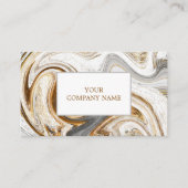 Einzigartige Goldbriefe Gold Agate Abstrakt Visitenkarte (Vorderseite)