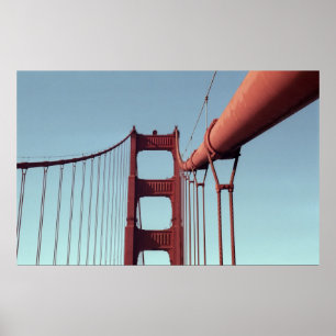 Einzigartige Golden Gate Bridge, San Francisco Fot Poster
