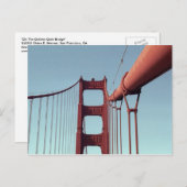 Einzigartige Golden Gate Bridge, San Francisco Fot Postkarte (Vorne/Hinten)