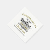 Einzigartige Gratulation Graduate Graduate Party Serviette (Ecke)