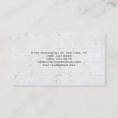 Einzigartige Grau-Mauer Beruflich Visitenkarte (Rückseite)