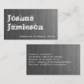 Einzigartige graue, moderne Berufliche Visitenkart Visitenkarte (Vorne/Hinten)