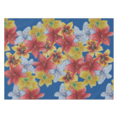 einzigartige große und fette Blume Blumen Tischdecke (Vorderseite (Horizontal))