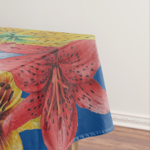einzigartige große und fette Blume Blumen Tischdecke