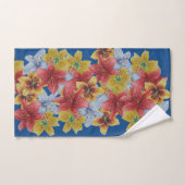 Einzigartige große und kühne farbenfrohe Blume Handtuch (Handtuch)