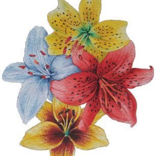 Einzigartige große und kühne farbenfrohe Blume Waschlappen