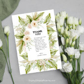 Einzigartige Grünanlage Bright Pampas Grass Tropic Dankeskarte