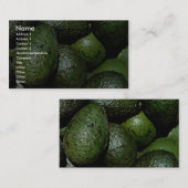 Einzigartige grüne Avocado Visitenkarte (Vorne/Hinten)