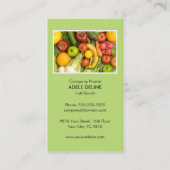 Einzigartige grüne Ernährung für Gesundheit Visitenkarte (Vorderseite)