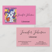 Einzigartige gute Dinge für diejenigen, die lernen Visitenkarte (Vorne/Hinten)