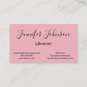 Einzigartige gute Dinge für diejenigen, die lernen Visitenkarte (Rückseite)