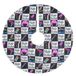 EINZIGARTIGE HAARSTYLISTISCHE CHRISTMAS TREE SKIRT POLYESTER WEIHNACHTSBAUMDECKE