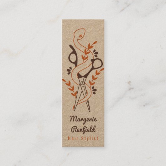 Einzigartige Hair Stylist Business Cards Mini Visitenkarte (Vorderseite)