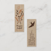 Einzigartige Hair Stylist Business Cards Mini Visitenkarte (Vorne/Hinten)