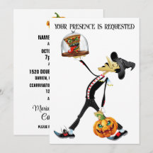 Einzigartige Halloween-Einladung zur Feier