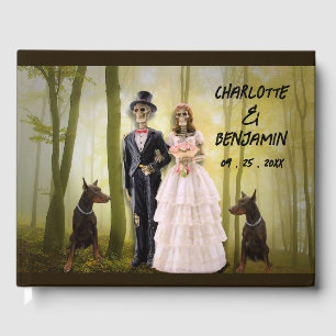 Einzigartige Halloween-Gotische Hochzeit Gästebuch