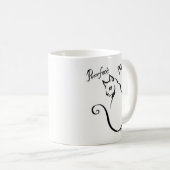 Einzigartige Hand gezeichnete perfekte Kaffeetasse (VorderseiteRechts)