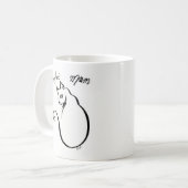 Einzigartige Hand gezeichnete perfekte Kaffeetasse (Vorderseite Links)