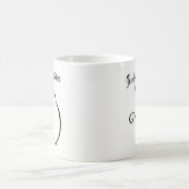 Einzigartige Hand gezeichnete perfekte Kaffeetasse (Mittel)
