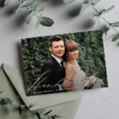 einzigartige Hand moderne Drehbuch danke Karte