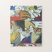 Einzigartige Hands-Holding-Handarbeit Puzzle (Vertikal)