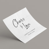 Einzigartige Handschrift für HochzeitsNapkins mit Serviette