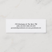 Einzigartige Handschrift Moderne, schlanke Visiten Mini Visitenkarte (Rückseite)