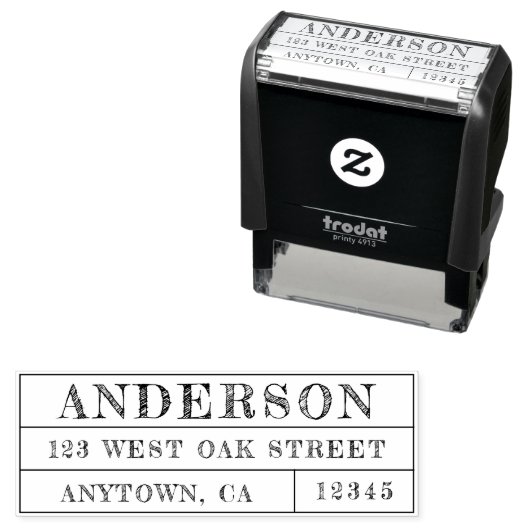 Einzigartige Handschrift-Rücksendeadresse Permastempel (Beispiel)