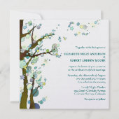 Einzigartige Heirat von Weißen Bäumen (Perlschimme Einladung (Vorderseite)