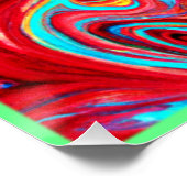 Einzigartige, helle Farbmuster Gemälde. Jetzt kauf Poster (Ecke)