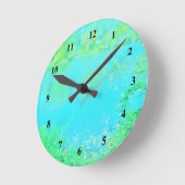 Einzigartige, helle Natur Runde Wanduhr (Winkel)