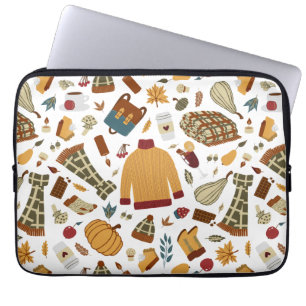 Einzigartige Herbstlaub ernten Herbstpumpen Laptopschutzhülle