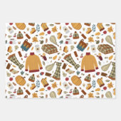 Einzigartige Herbstlaub Herbstpumpen Geschenkpapier Set (Vorderseite 3)