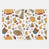 Einzigartige Herbstlaub Herbstpumpen Geschenkpapier Set (Vorderseite 2)