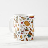 Einzigartige Herbstlaub Herbstpumpen Kaffeetasse (Vorderseite Links)
