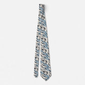 Einzigartige Herrenbekleidung Tiger Print Krawatte (Rückseite)
