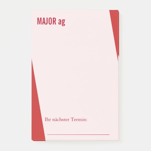 Einzigartige Hinweise cool und extravagant Post-it Klebezettel (Vorderseite)