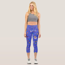 Einzigartige, hoch taillierte Yoga-Capris
