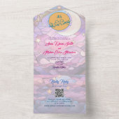 Einzigartige Hochzeit All In One Einladung (Innen Boden)