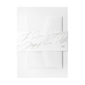 Einzigartige Hochzeit der Grünen Liebe Lacher Mono Einladungsbanderole (Vorderseite Beispiel)