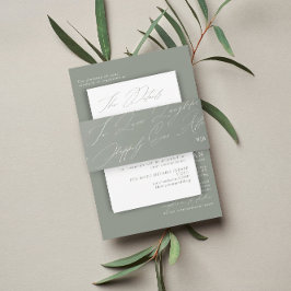 Einzigartige Hochzeit der Grünen Liebe Lacher Mono Einladungsbanderole