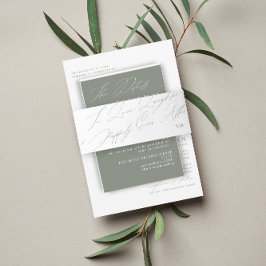 Einzigartige Hochzeit der Grünen Liebe Lacher Mono Einladungsbanderole